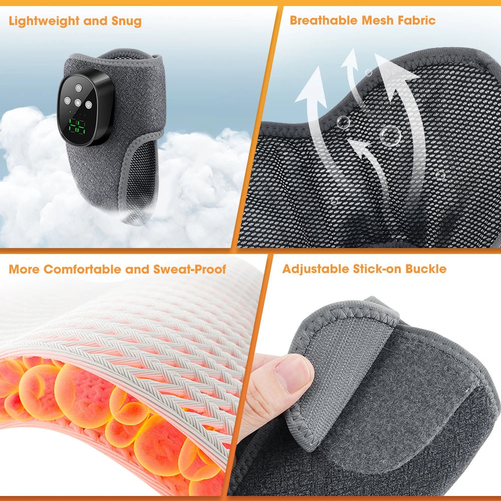 Electric Heated Ankle Massage Brace with Vibration