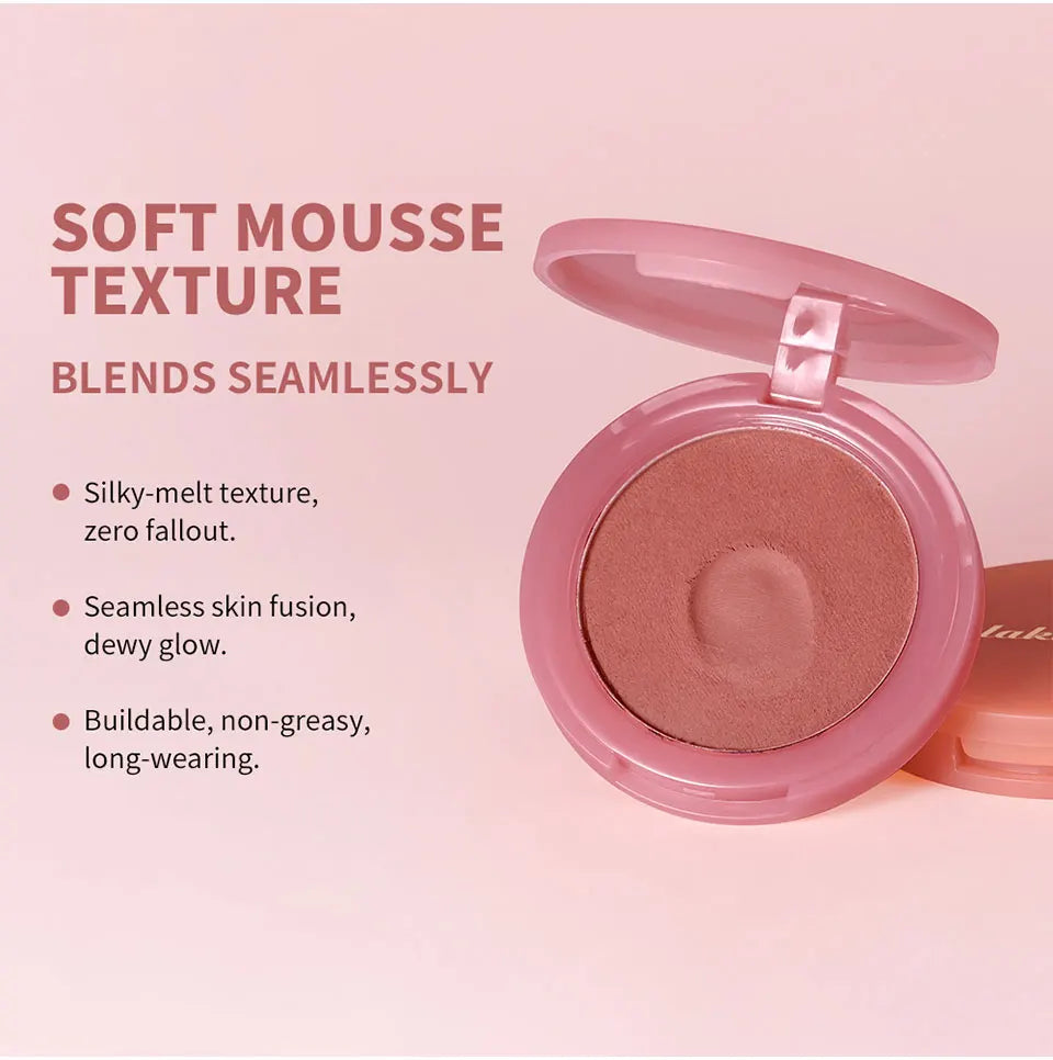 Matte Cream-to-Powder Bouncy Blush for Natural Flush