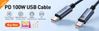 3-in-1 Fast Charging USB Cable with 100W PD Power Delivery