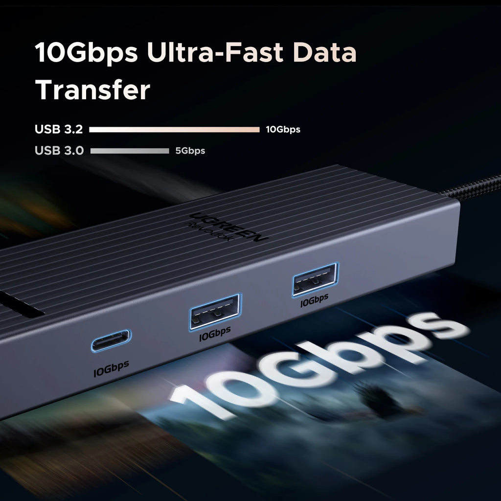 6-in-1 USB-C Hub with 4K 60Hz HDMI and 100W PD Charging