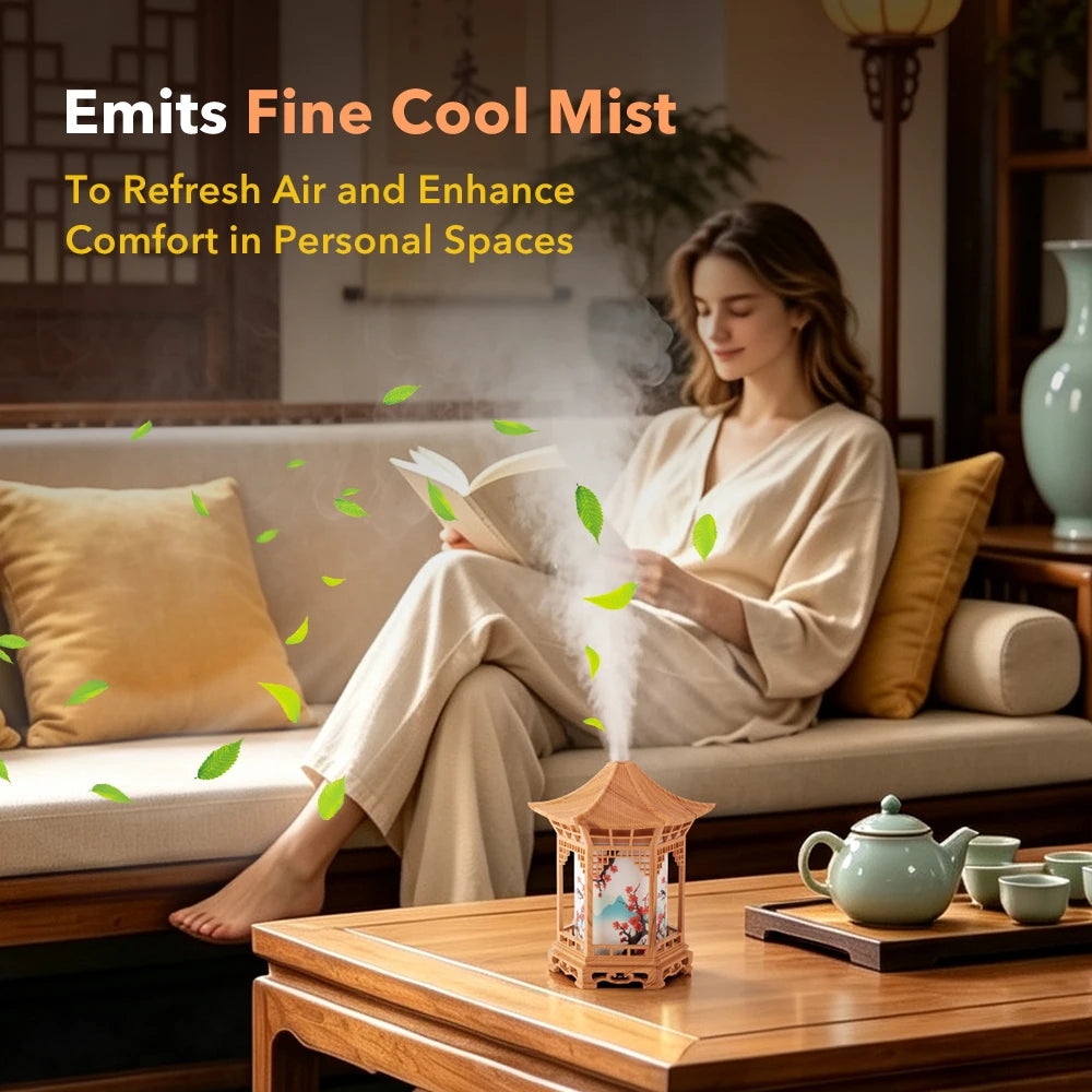 Portable Ultrasonic Humidifier with Night Light for Desk and Car - 11