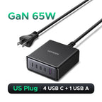 200W GaN Desktop Fast Charging Station for Laptops and Phones