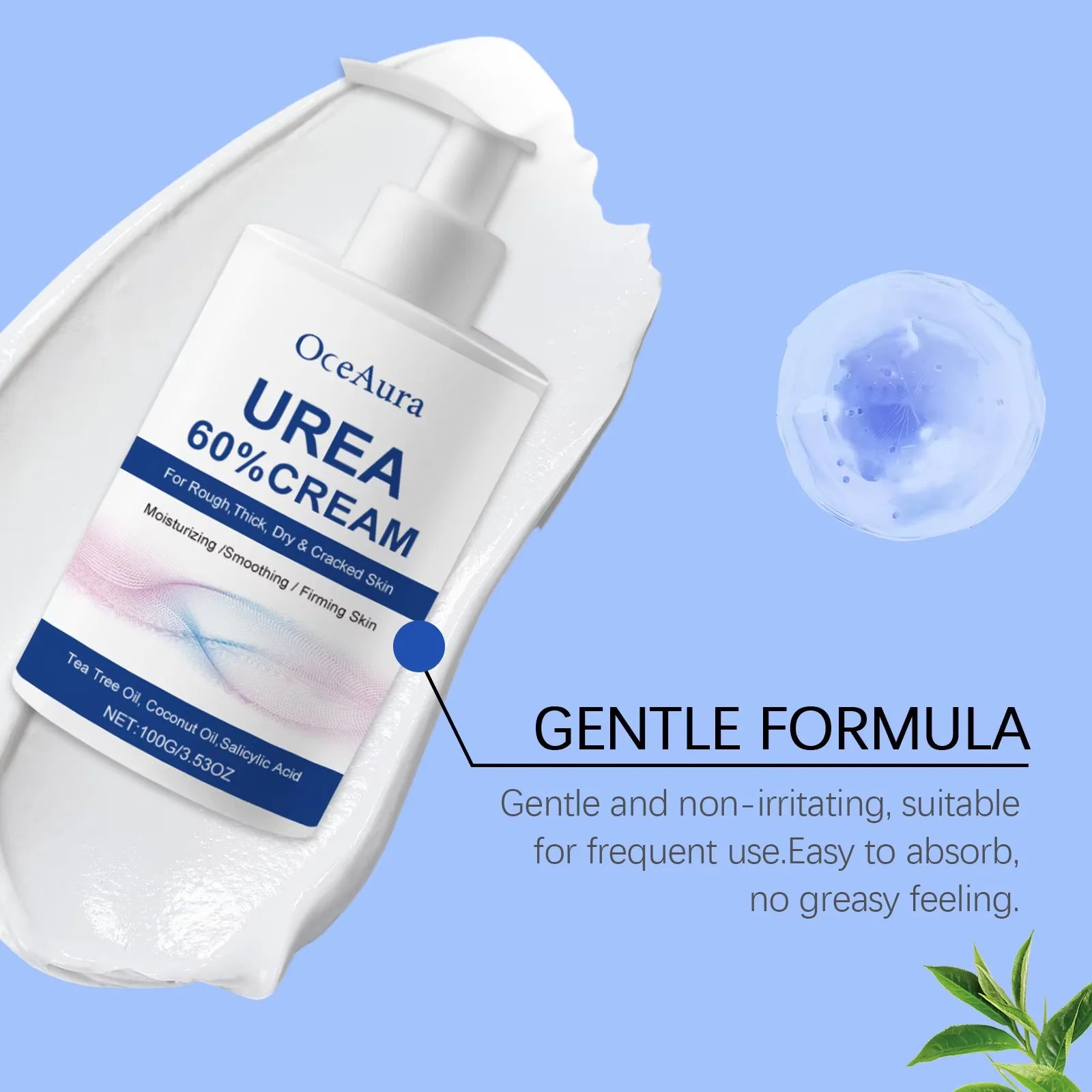 60% Urea Moisturizing Cream for Cracked Heels and Dry Skin - 3