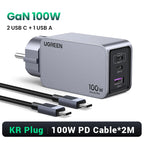100W GaN Fast USB-C Wall Charger for Laptops and Smartphones