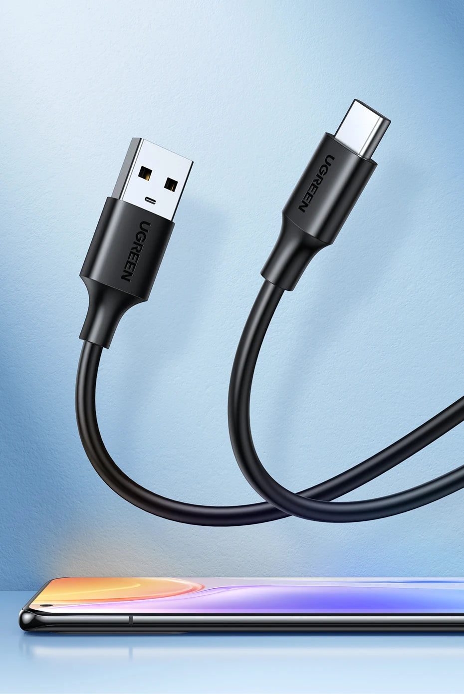 USB-A to USB-C 3A Fast Charging and Data Sync Cable - 7