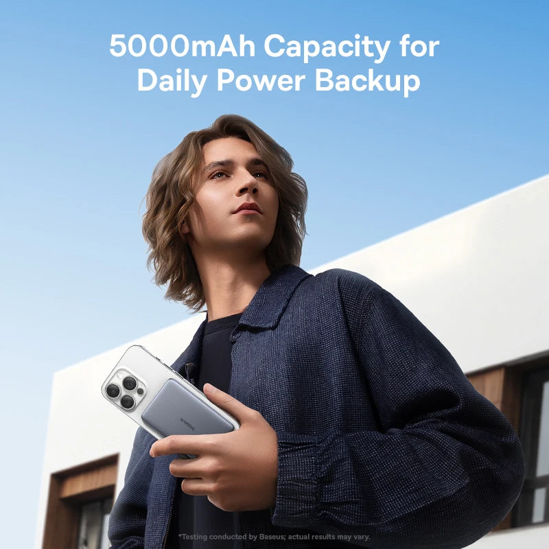5000mAh Magnetic Wireless Power Bank for Smartphone Fast Charging