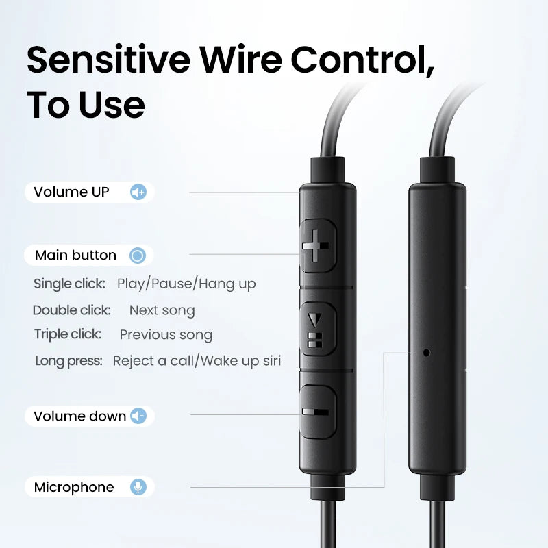 Hi-Fi Wired Earbuds with 3.5mm and USB-C Connectors - 5