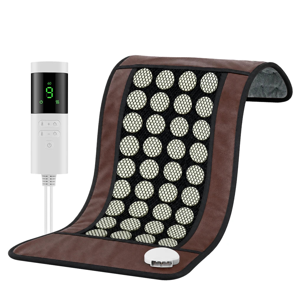 Double-Sided Natural Jade Heating Pad for Back and Muscle Relief - 21