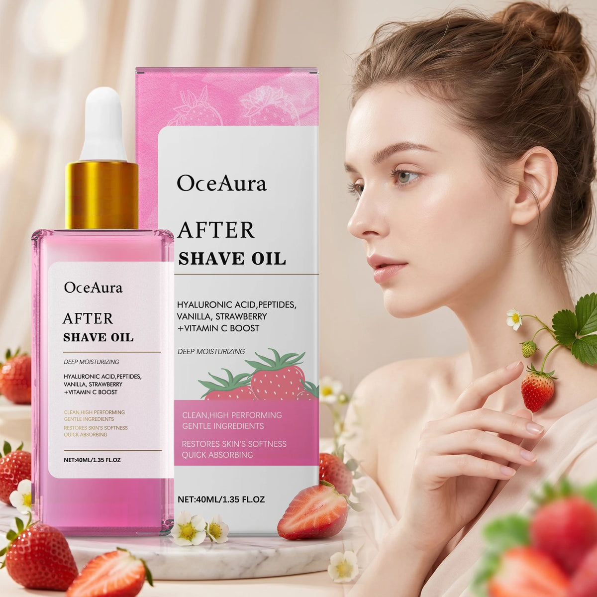 Soothing Strawberry After Shave Oil for Women