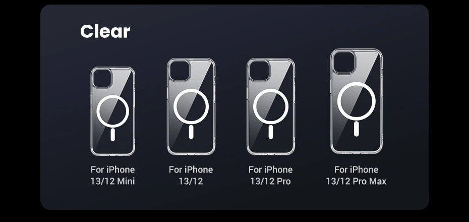 Magnetic Shockproof Protective Case for iPhone 15 and 16 Series