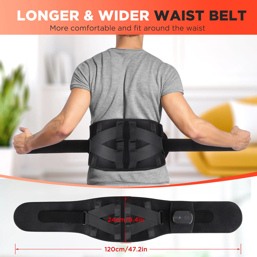 Heated Vibration Lower Back Massage Belt