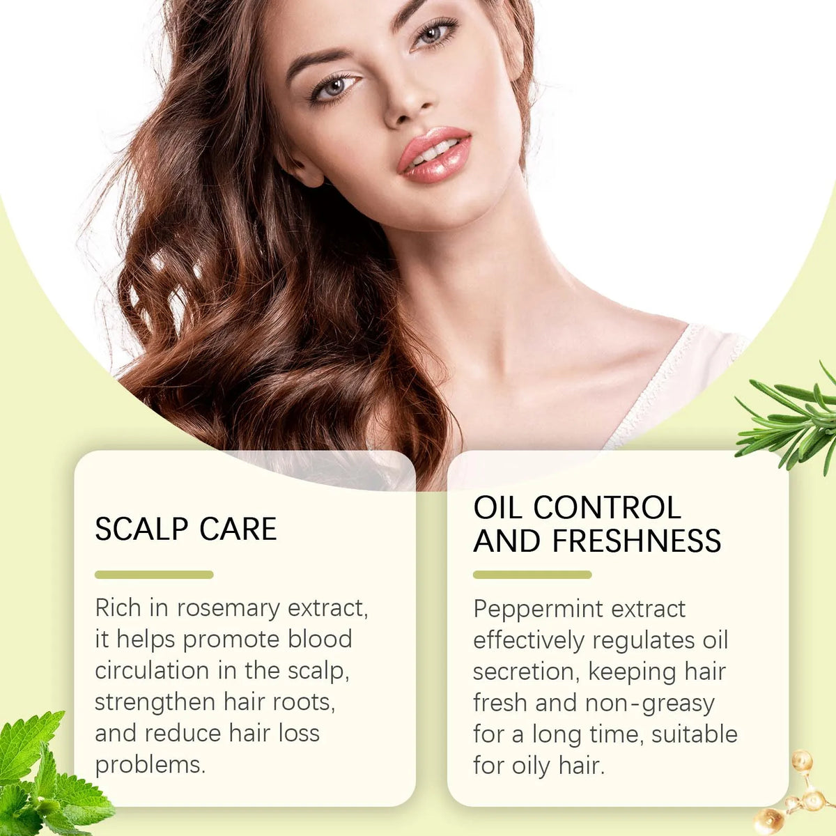 Rosemary Strengthening Hair Spray for Oil Control and Frizz