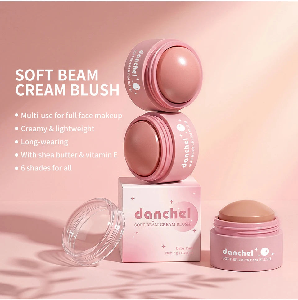 Soft Cream Blush for Cheeks, Lips, and Eyes