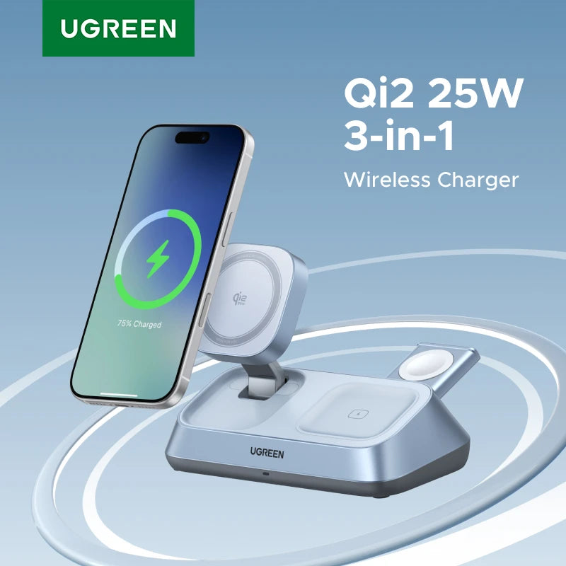 3-in-1 Magnetic Wireless Charging Station for Apple Devices