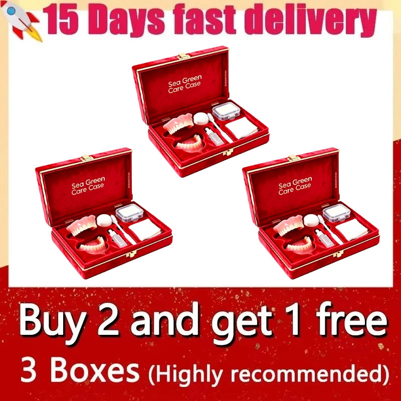 Comfortable Silicone Denture Set with Care Case