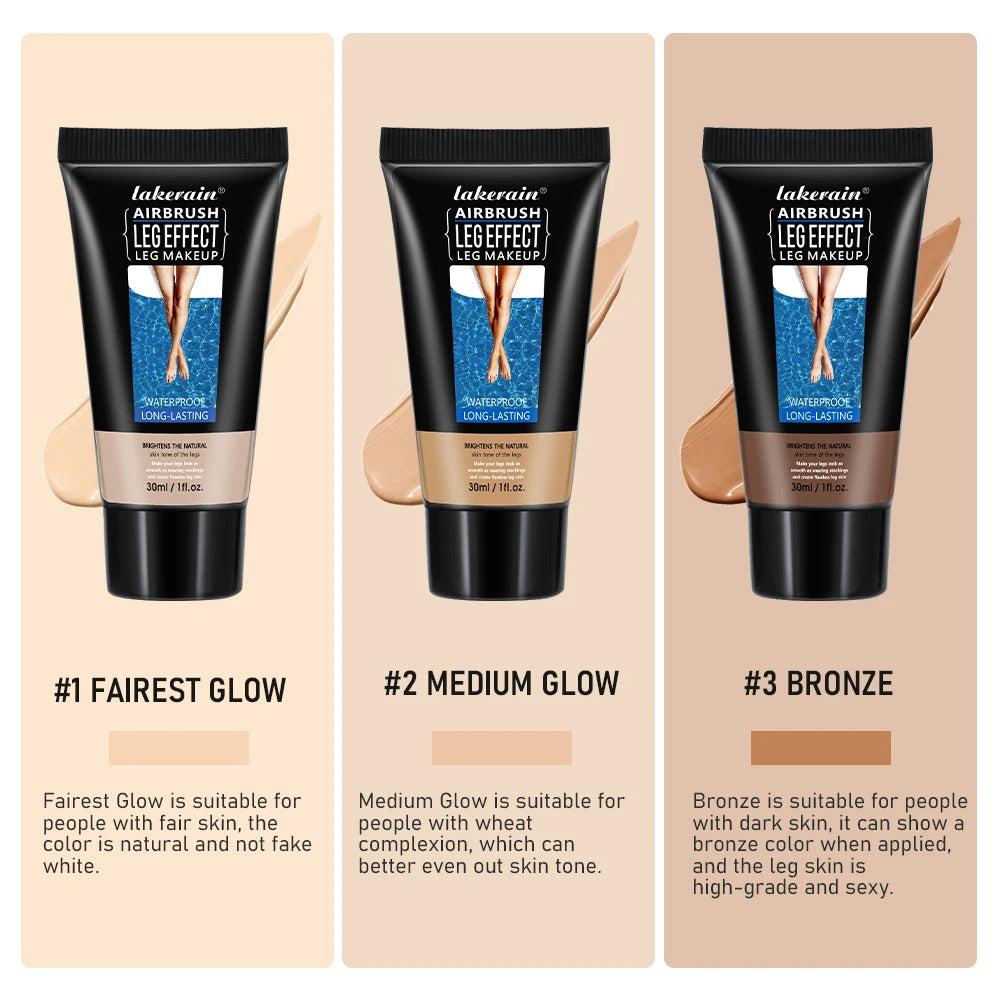 Waterproof Leg Makeup Foundation for Flawless Coverage - 4