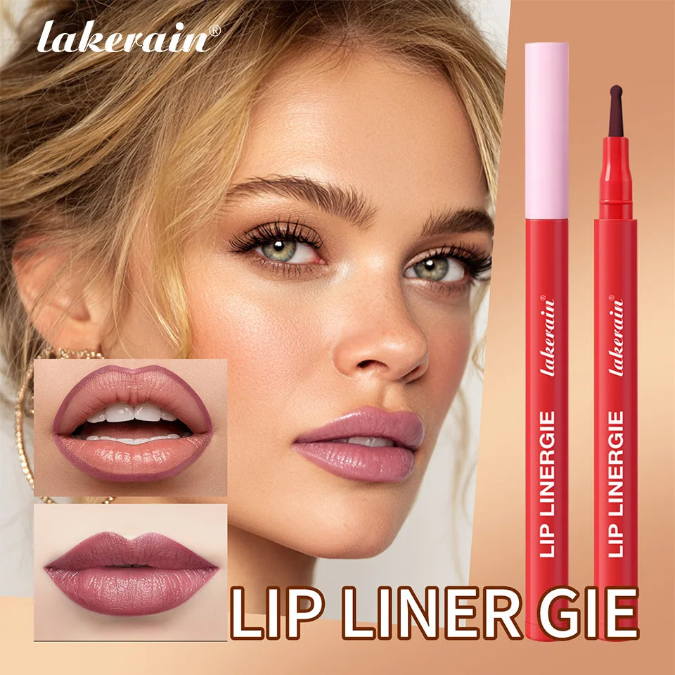 Waterproof Felt-Tip Lip Liner for Sculpting and Contouring