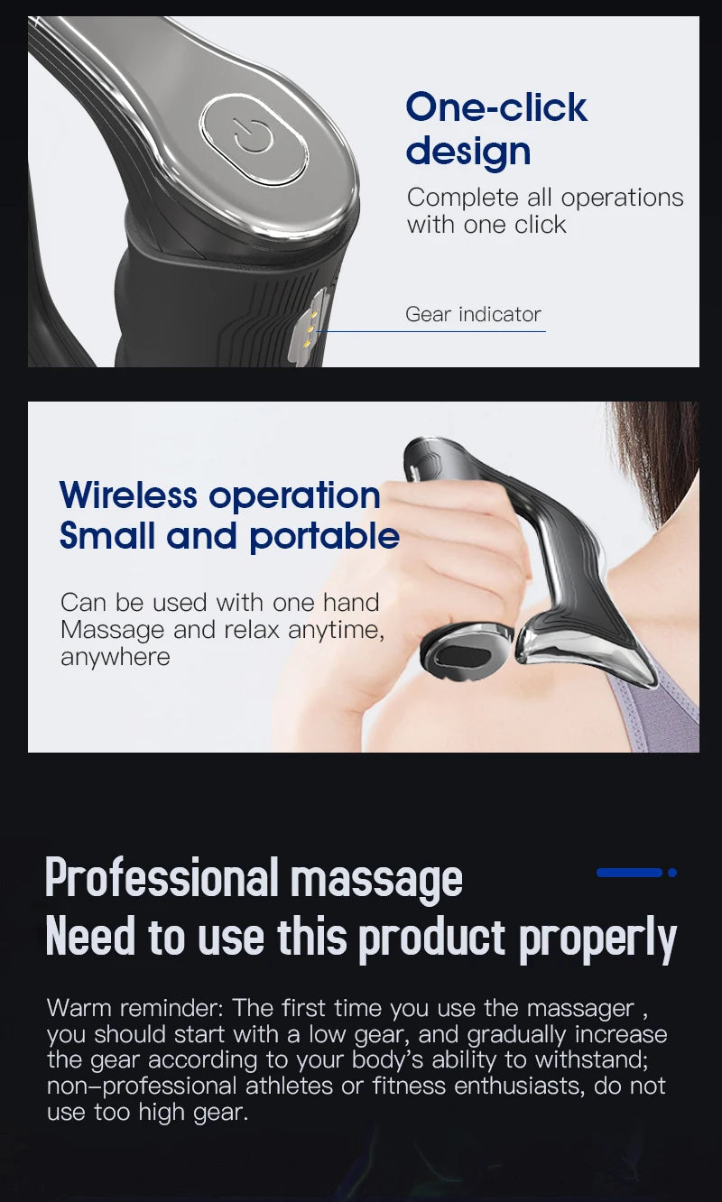 Electric Fascia Muscle Massage Tool for Deep Tissue Relaxation