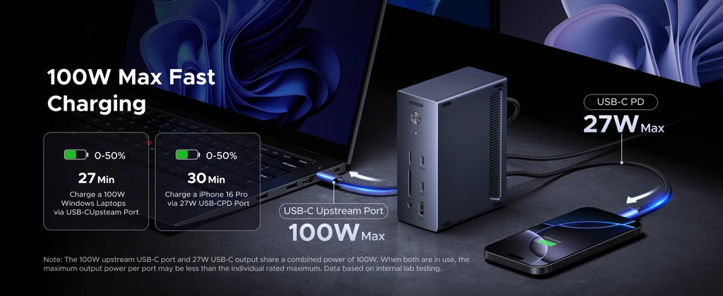 14-in-1 USB-C Docking Station with Dual 4K Display and M.2 SSD Slot