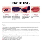 Waterproof Peel-Off Lip Stain Matte Tint