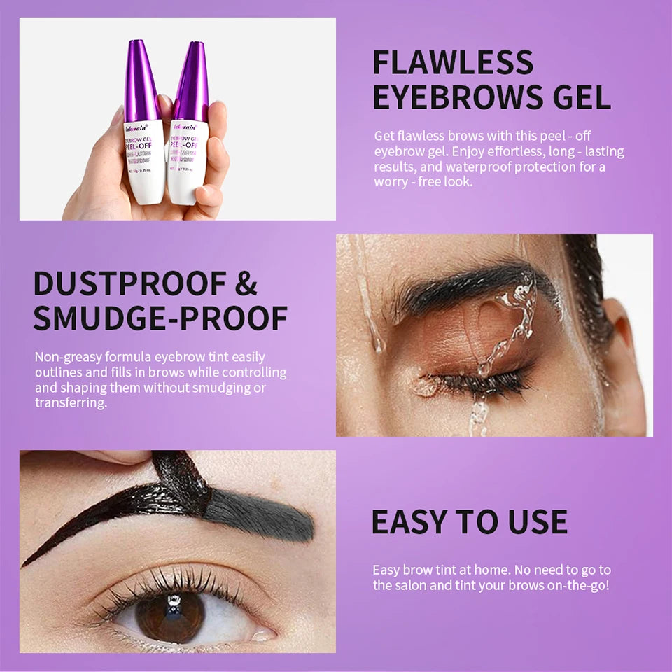 Waterproof Peel-Off Eyebrow Tint Gel - 9