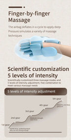 Electric Air Compression Hand Massager with Heat for Pain Relief