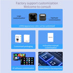 5.8GHz 2 in 1 Wired to Wireless CarPlay and Android Auto Adapter