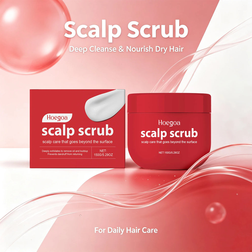 Deep Cleansing Exfoliating Scalp Scrub for Dandruff and Oily Hair