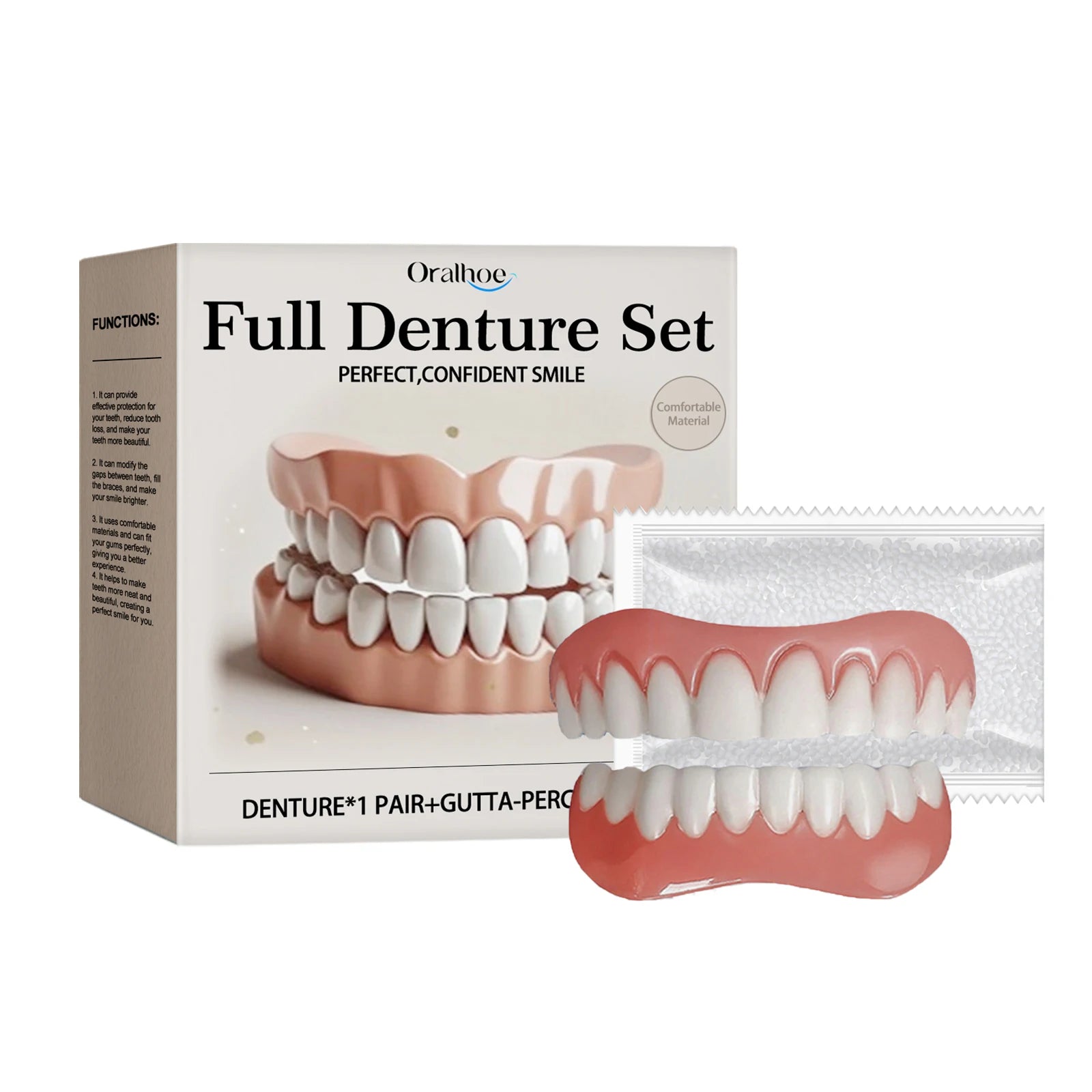 Temporary Silicone Denture Set for Smile Restoration - 6