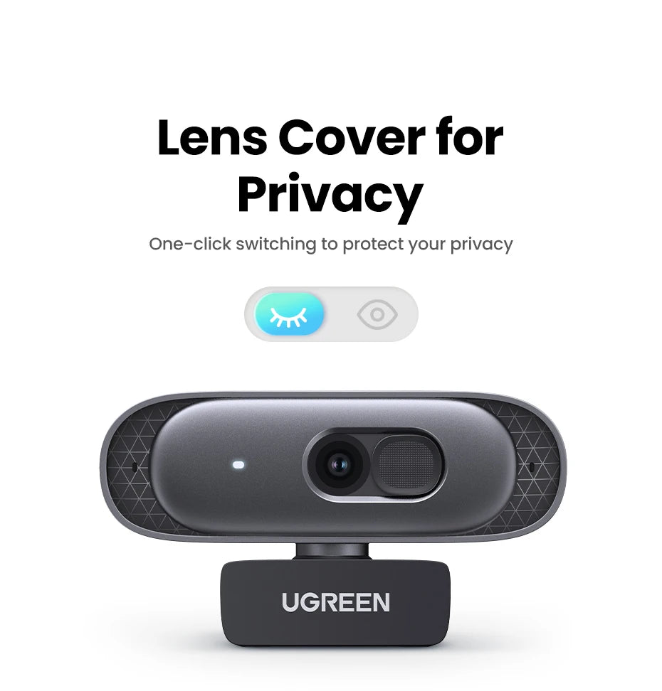 2K Ultra HD USB Webcam with Dual Microphones for Video Calls - 14