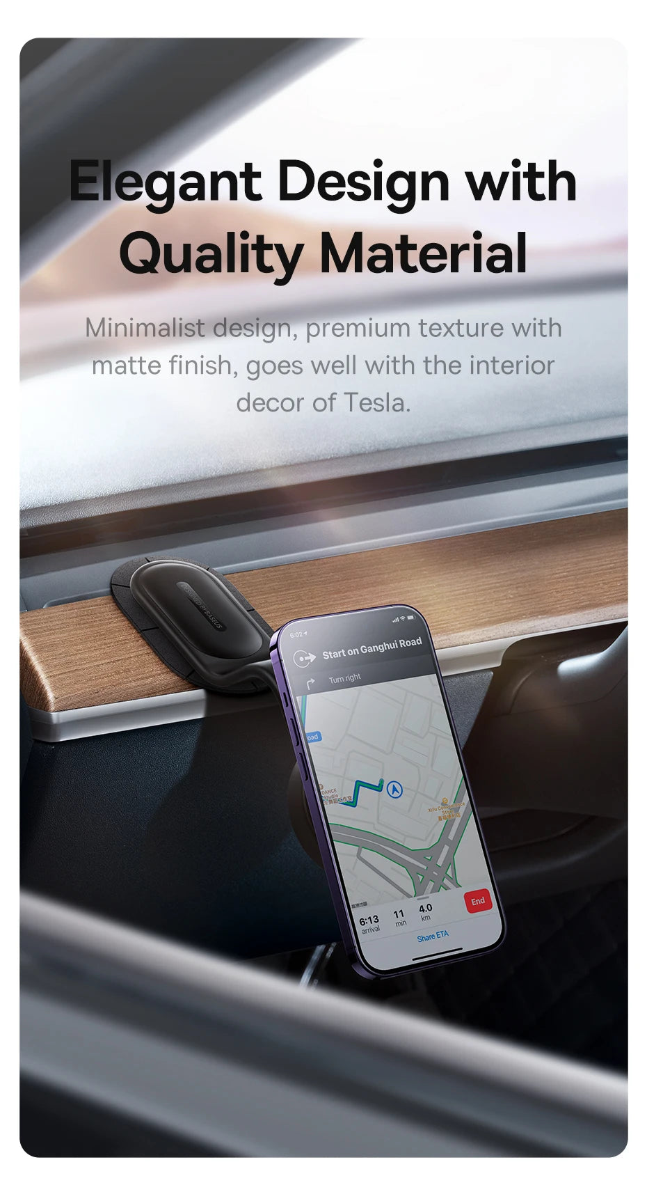 Magnetic Foldable Car Phone Holder for Dashboard - 17
