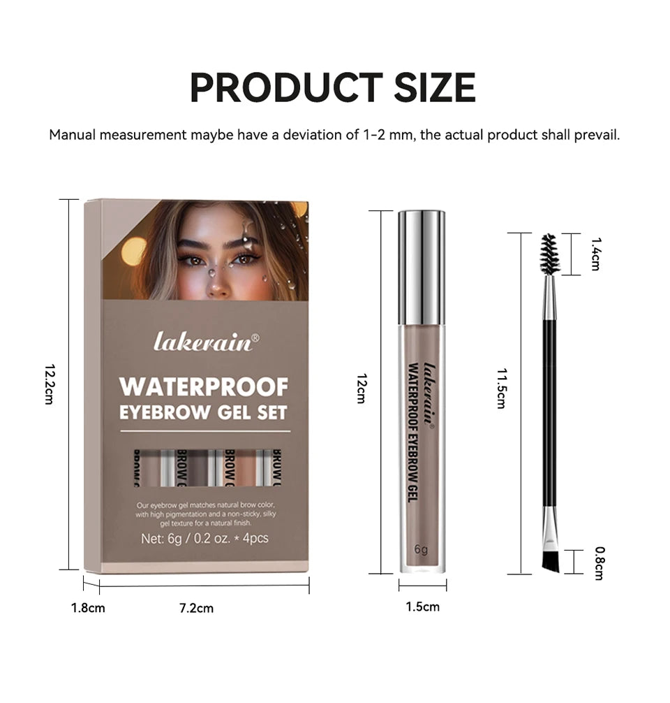 Waterproof Eyebrow Gel Set for Long-Lasting Defined Brows