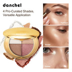 4-Color Highlighting and Contouring Face Makeup Palette