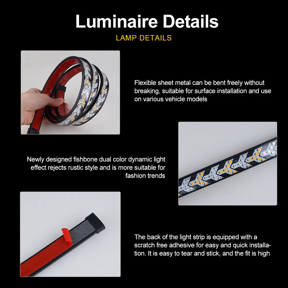 1M LED Tailgate Light Bar for Brake, Turn Signal and Reverse - 14