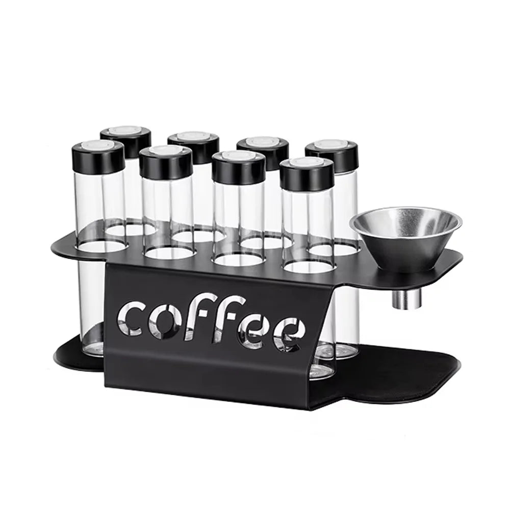 Single Dose Coffee Bean Storage Tubes with Exhaust Valve Rack - 13