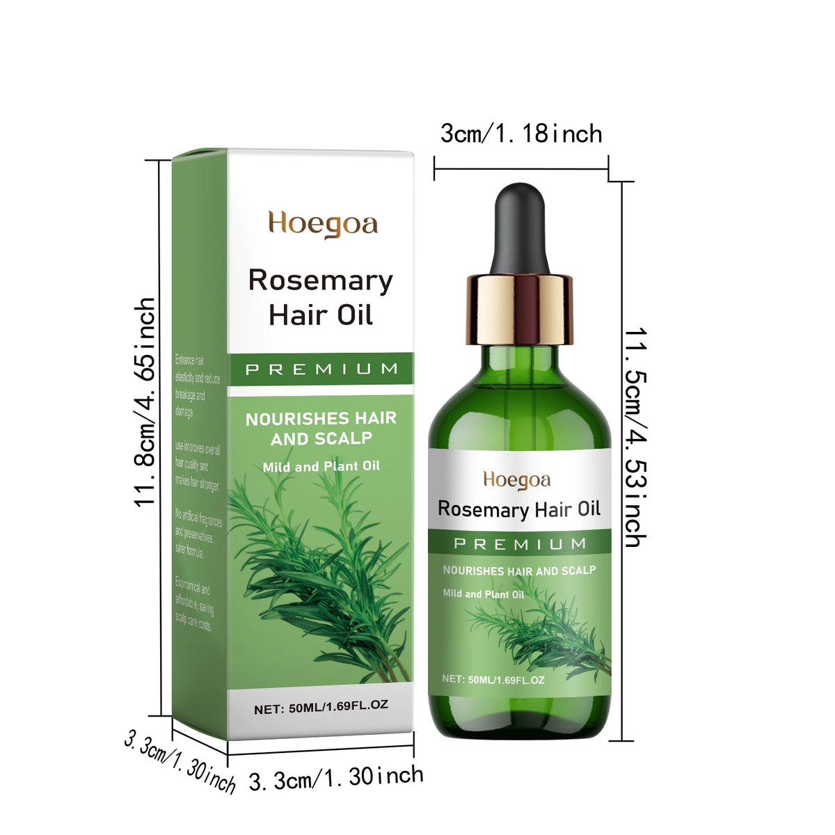 Rosemary Hair Growth Oil for Thinning Hair and Scalp Treatment