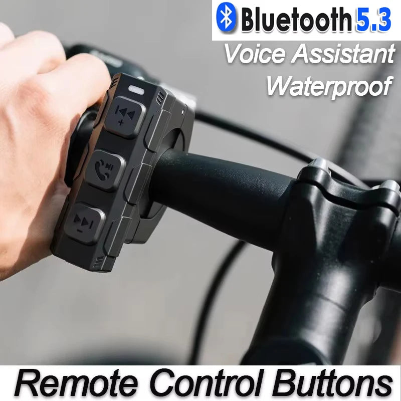 Bluetooth 5.3 Handlebar Media Remote for Motorcycles
