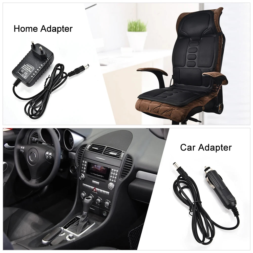 Full-Body Electric Heated Massage Chair Cushion