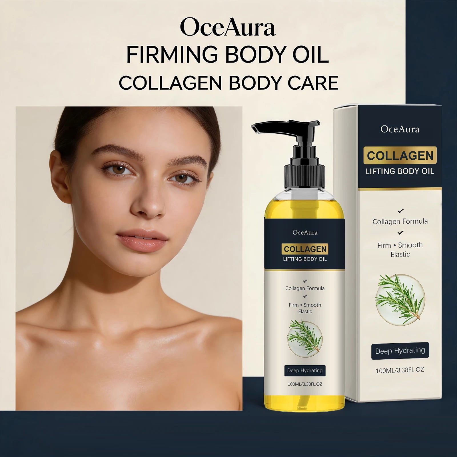 Collagen Lifting Body Oil for Skin Firming and Hydration - 3