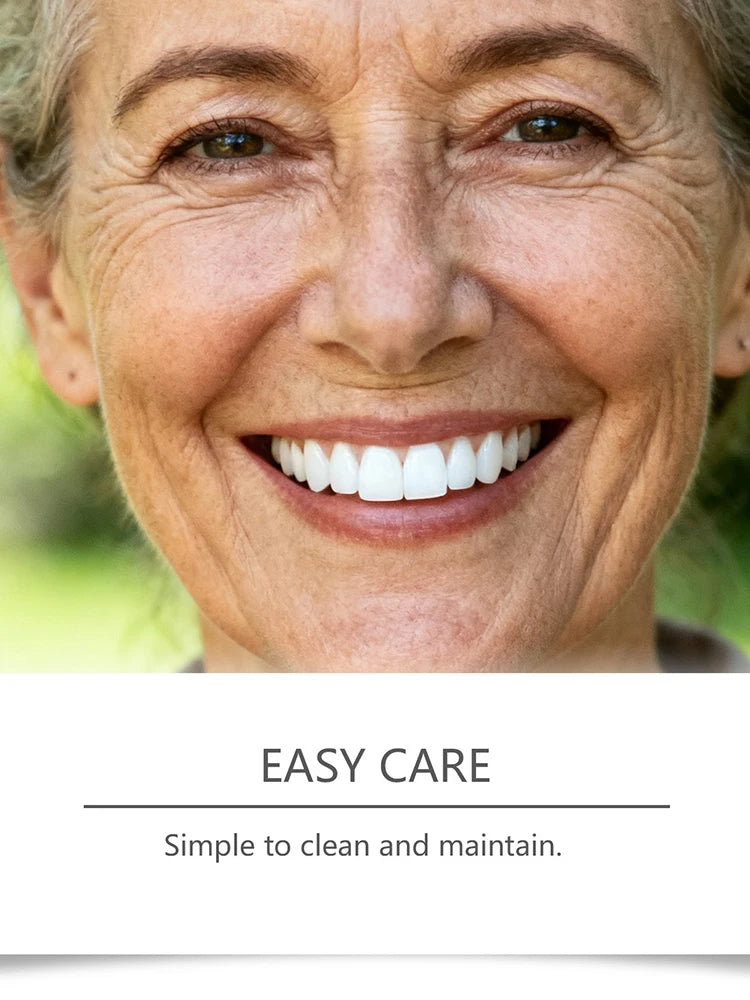 Comfortable Full Set Silicone Dentures for Natural Smile - 8