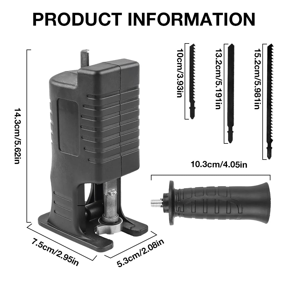 Reciprocating Saw Attachment for Power Drills