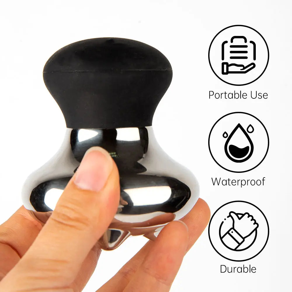 Stainless Steel Mushroom Gua Sha Facial Massage Tool - 2