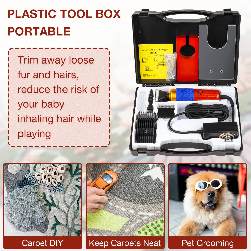 200W Electric Carpet Tufting Trimmer and Pet Grooming Clipper