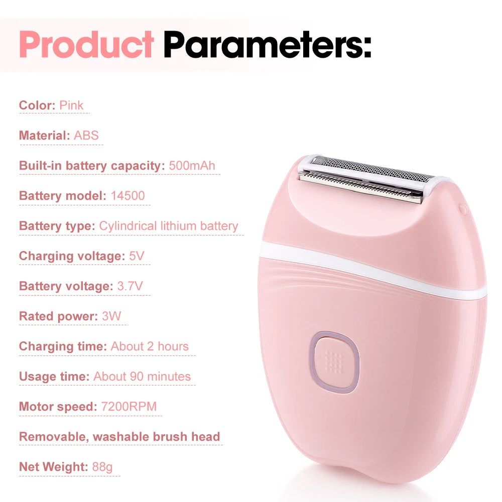 Electric Rechargeable Foil Shaver for Women Body Hair Removal