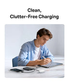 45W Fast Charging Power Bank with Dual Built-in USB-C Cables