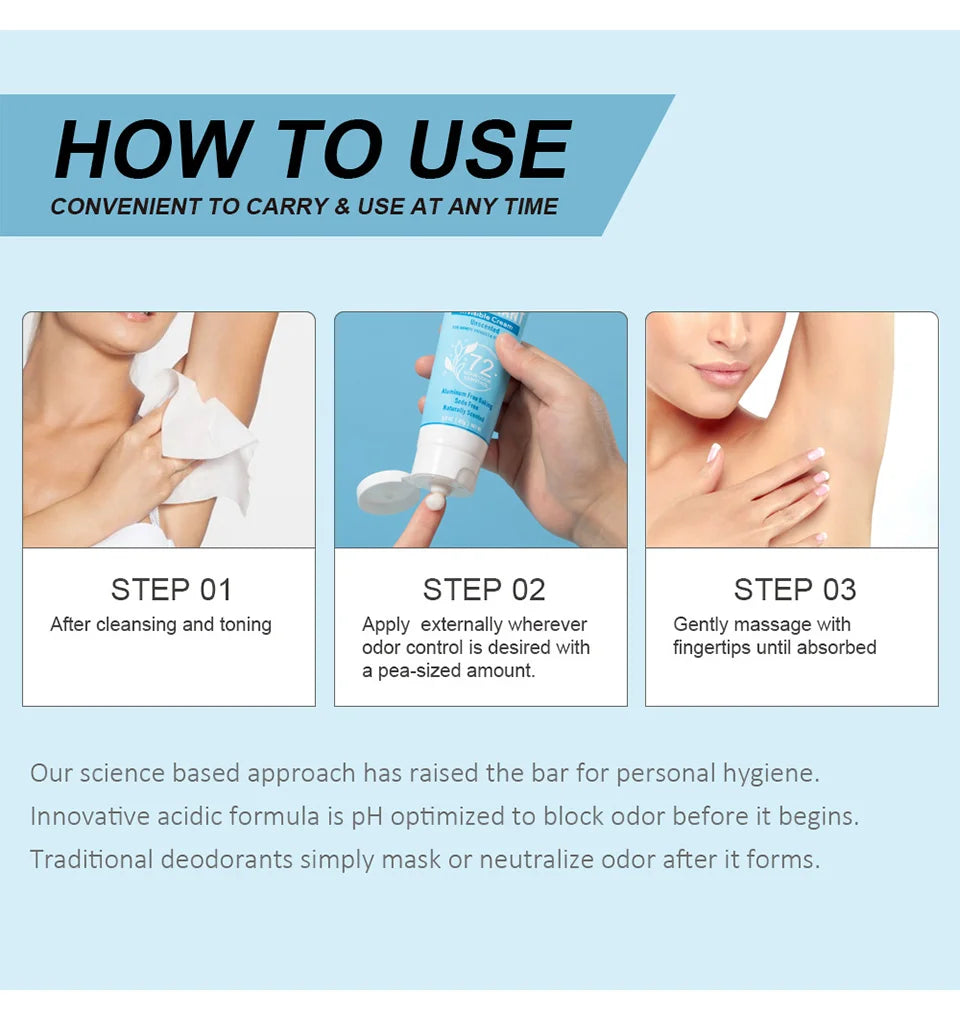 72-Hour Invisible Body Deodorant Cream - 13