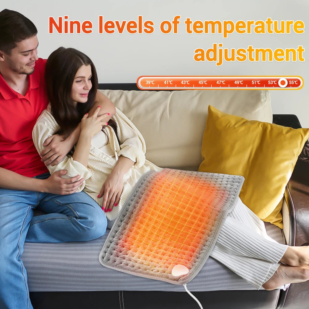 Electric Heating Pad with Waist Belt for Pain Relief and Warmth - 3