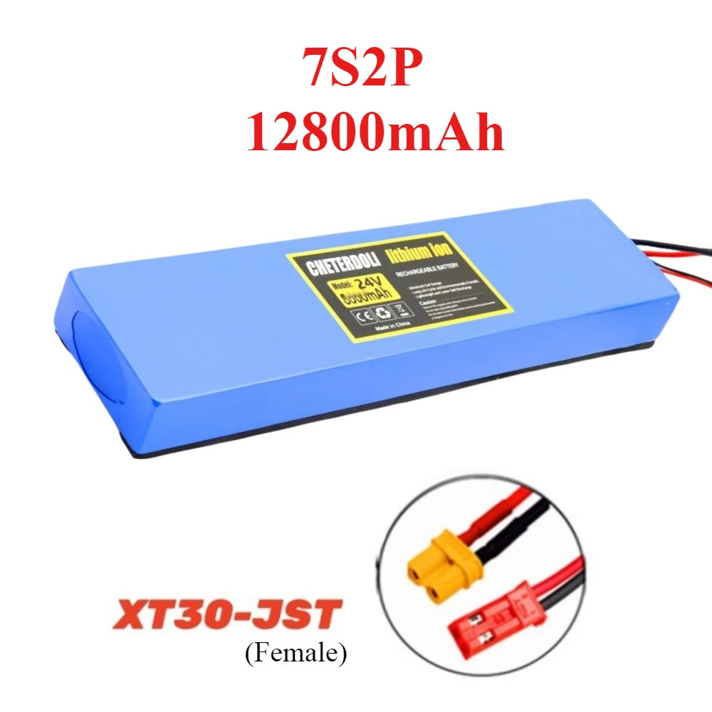 24V 12.8Ah Li-ion Battery for Electric Scooters and Bicycles - 12