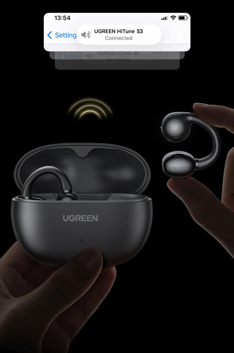 Open-Ear Bluetooth 5.4 Wireless Clip Earbuds - 25
