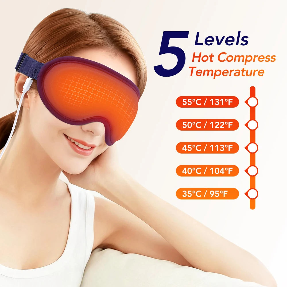 Heated Eye Massage Mask for Dry Eyes and Eye Strain - 8